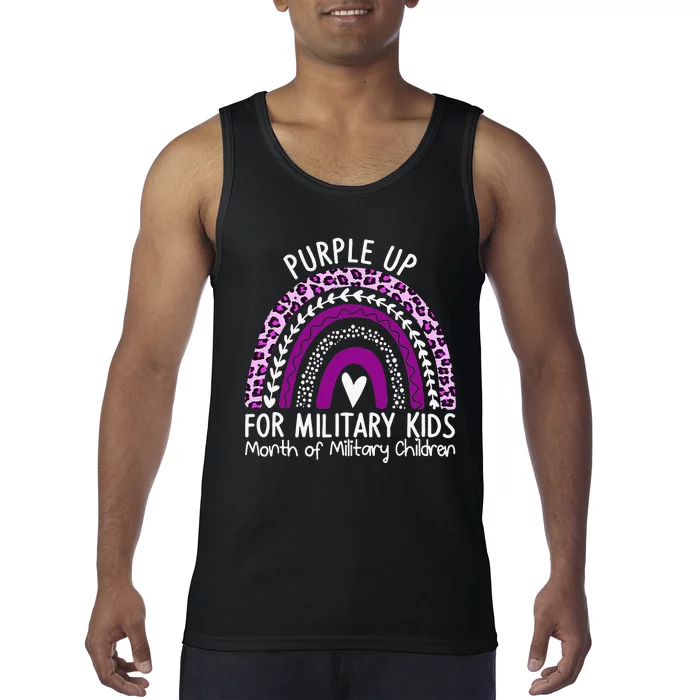 Rainbow Military Child Month Tank Top