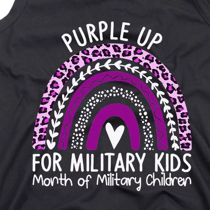 Rainbow Military Child Month Tank Top