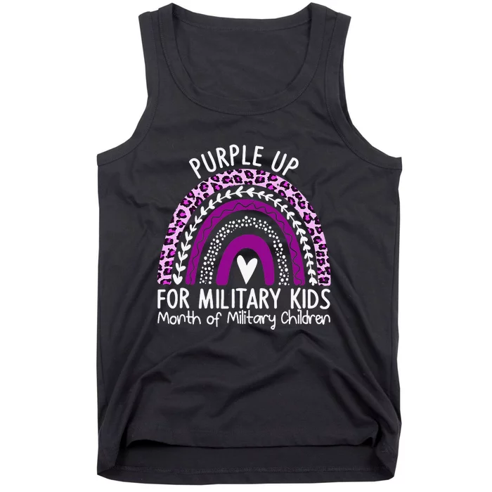 Rainbow Military Child Month Tank Top