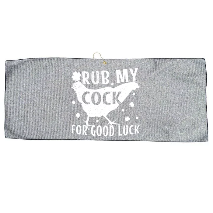 Rub My Cock For Good Luck Large Microfiber Waffle Golf Towel