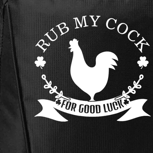 rub my cock for good luck City Backpack