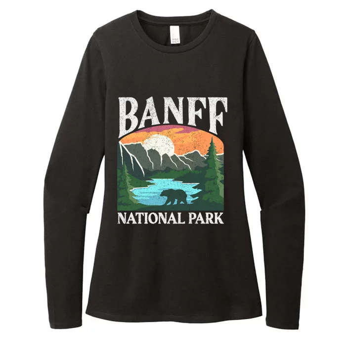 Rocky Mountains Canada Banff National Park Womens CVC Long Sleeve Shirt