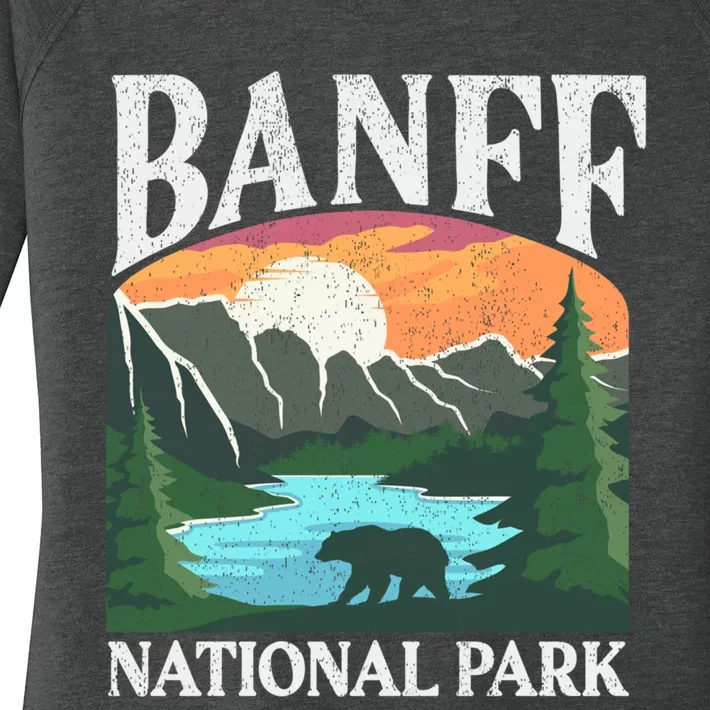 Rocky Mountains Canada Banff National Park Women's Perfect Tri Tunic Long Sleeve Shirt