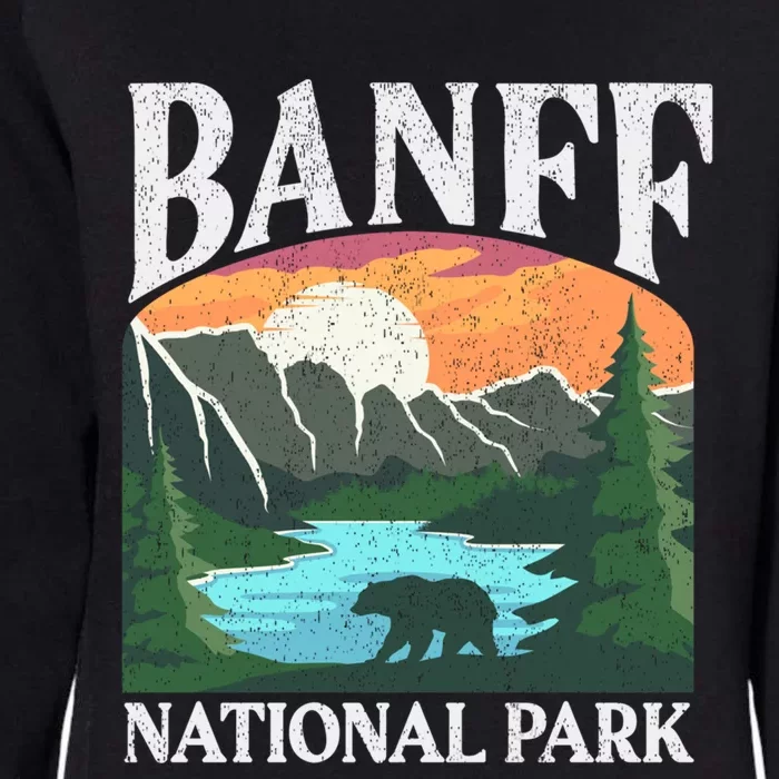 Rocky Mountains Canada Banff National Park Womens California Wash Sweatshirt