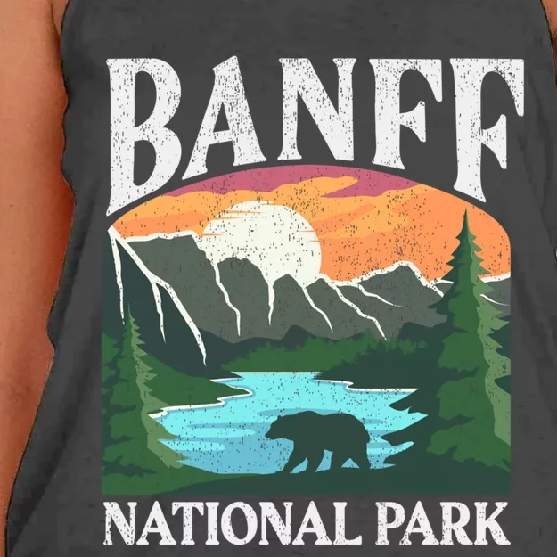 Rocky Mountains Canada Banff National Park Women's Knotted Racerback Tank