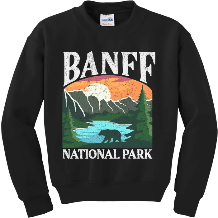 Rocky Mountains Canada Banff National Park Kids Sweatshirt