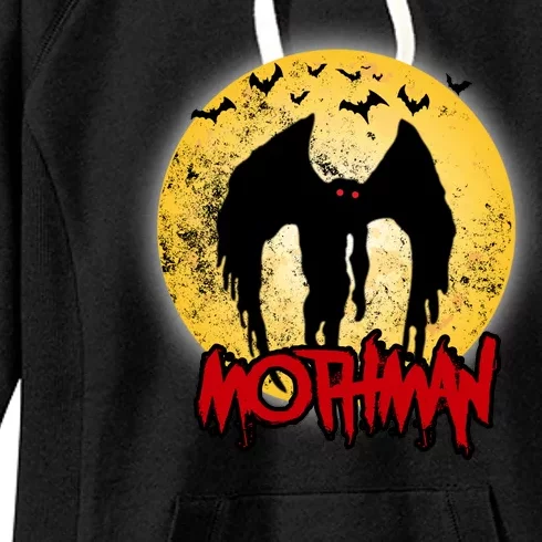 Retro Mothman Cover Women's Fleece Hoodie