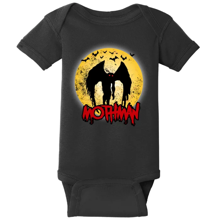 Retro Mothman Cover Baby Bodysuit