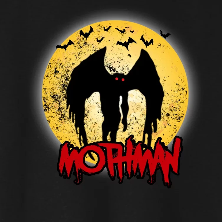 Retro Mothman Cover Women's Crop Top Tee