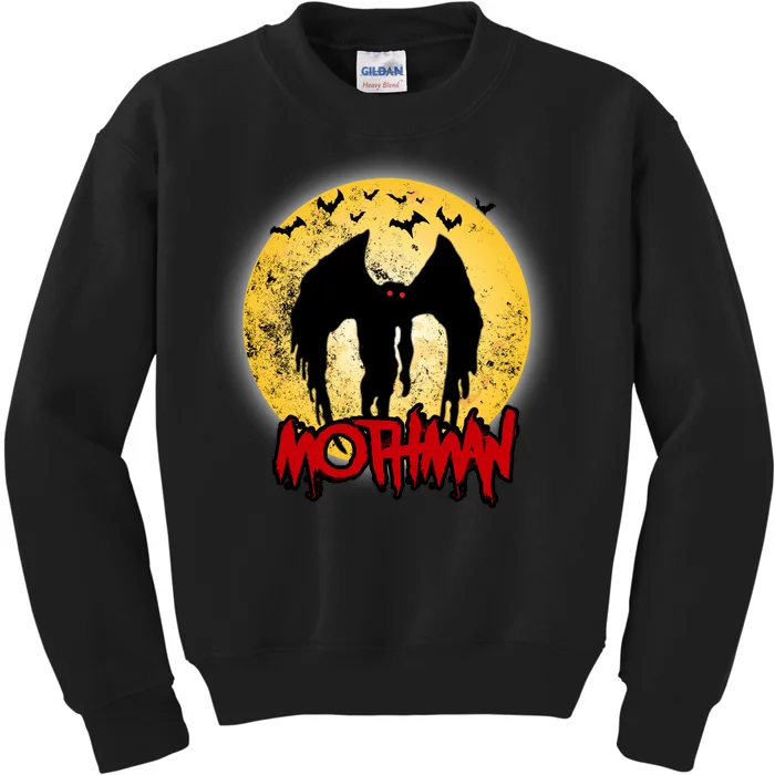 Retro Mothman Cover Kids Sweatshirt