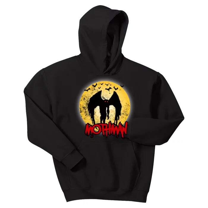 Retro Mothman Cover Kids Hoodie