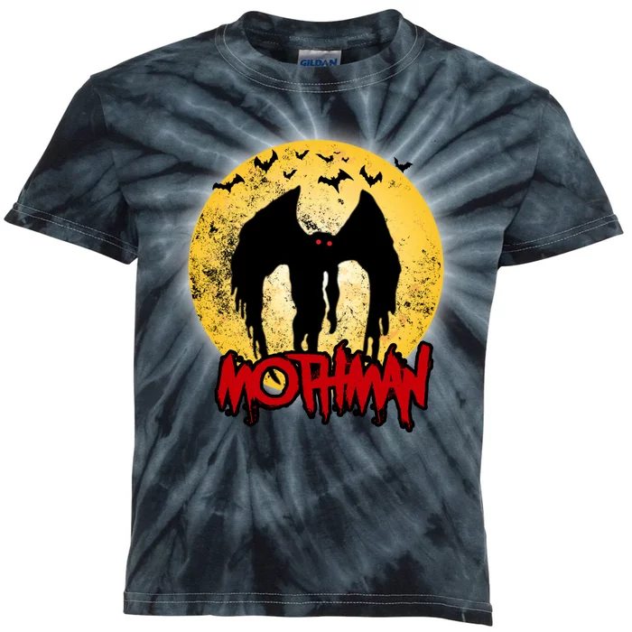 Retro Mothman Cover Kids Tie-Dye T-Shirt