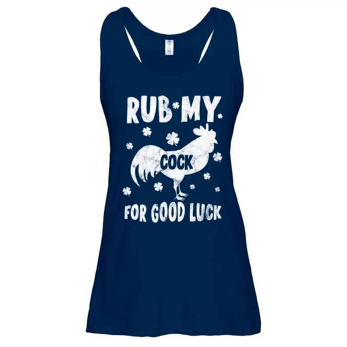 Rub My Cock For Good Lucky Funny St Patrick's Day Ladies Essential Flowy Tank