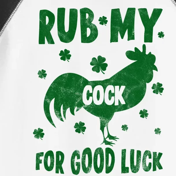 Rub My Cock For Good Lucky Funny St Patrick's Day Toddler Fine Jersey T-Shirt