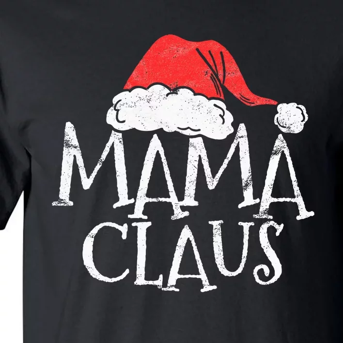 Retro Mama Claus Gift Funny Christmas Santa Costume Mom Tall T-Shirt