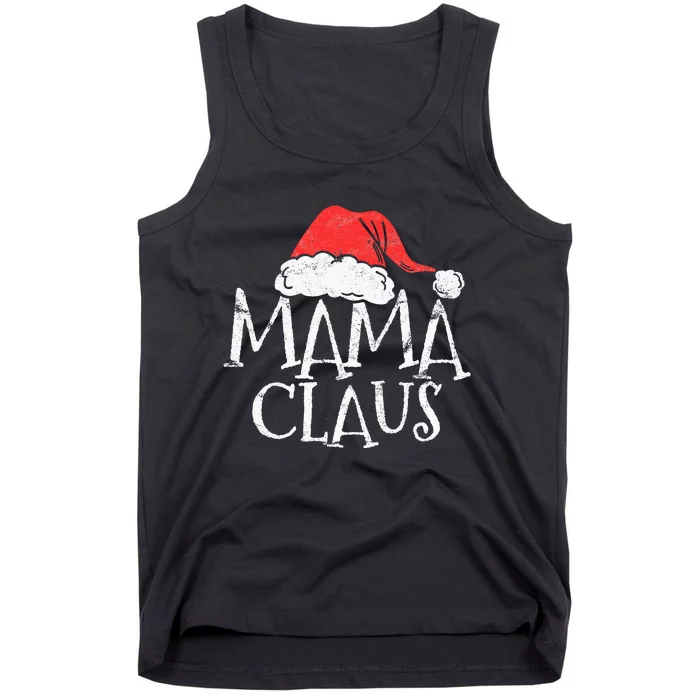 Retro Mama Claus Gift Funny Christmas Santa Costume Mom Tank Top