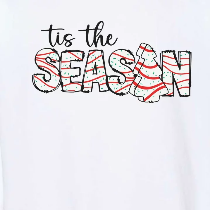 Retro Merry Christmas Tis The Season Garment-Dyed Sweatshirt