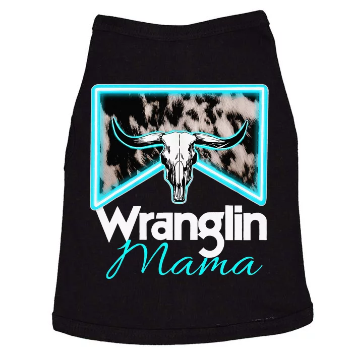 Rodeo Mama Cowgirl Rodeo Mom Western Cowhide Doggie Tank