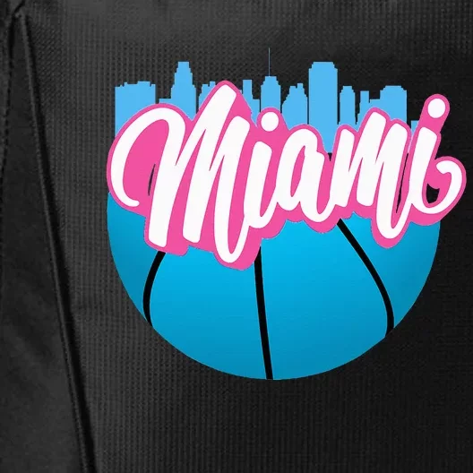 Retro Miami Cityscape Nostalgic Florida Vibes City Backpack