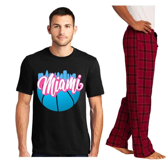 Retro Miami Cityscape Nostalgic Florida Vibes Pajama Set