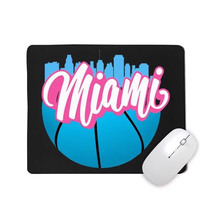 Retro Miami Cityscape Nostalgic Florida Vibes Mousepad