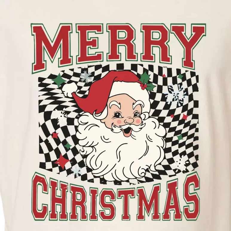 Retro Merry Christmas Garment-Dyed Women's Muscle Tee