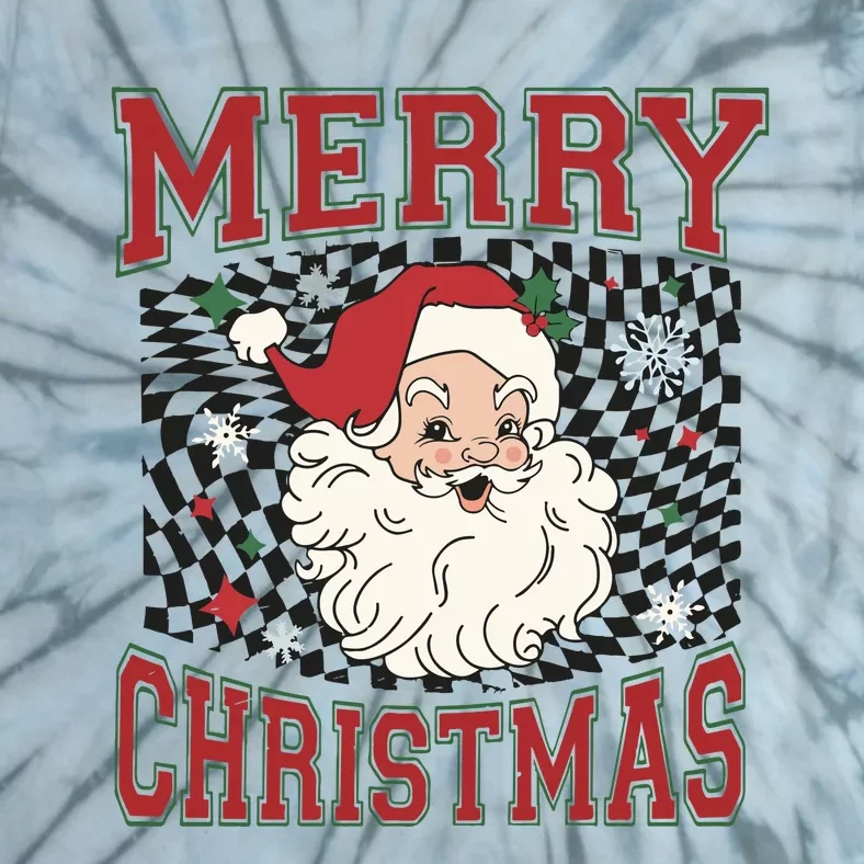 Retro Merry Christmas Tie-Dye T-Shirt