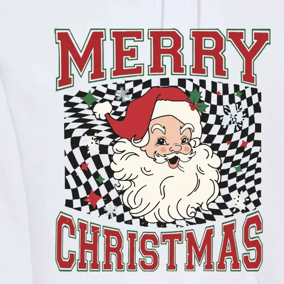 Retro Merry Christmas Premium Hoodie