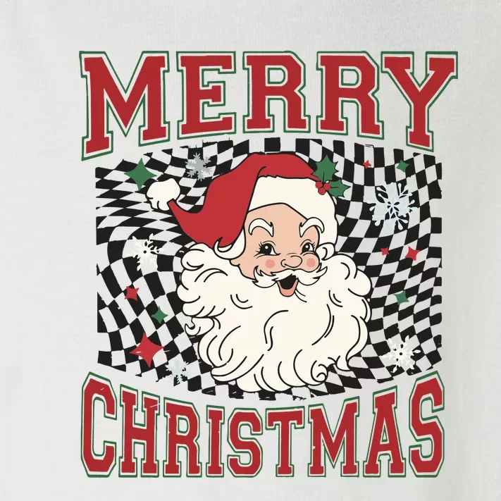 Retro Merry Christmas Toddler Long Sleeve Shirt