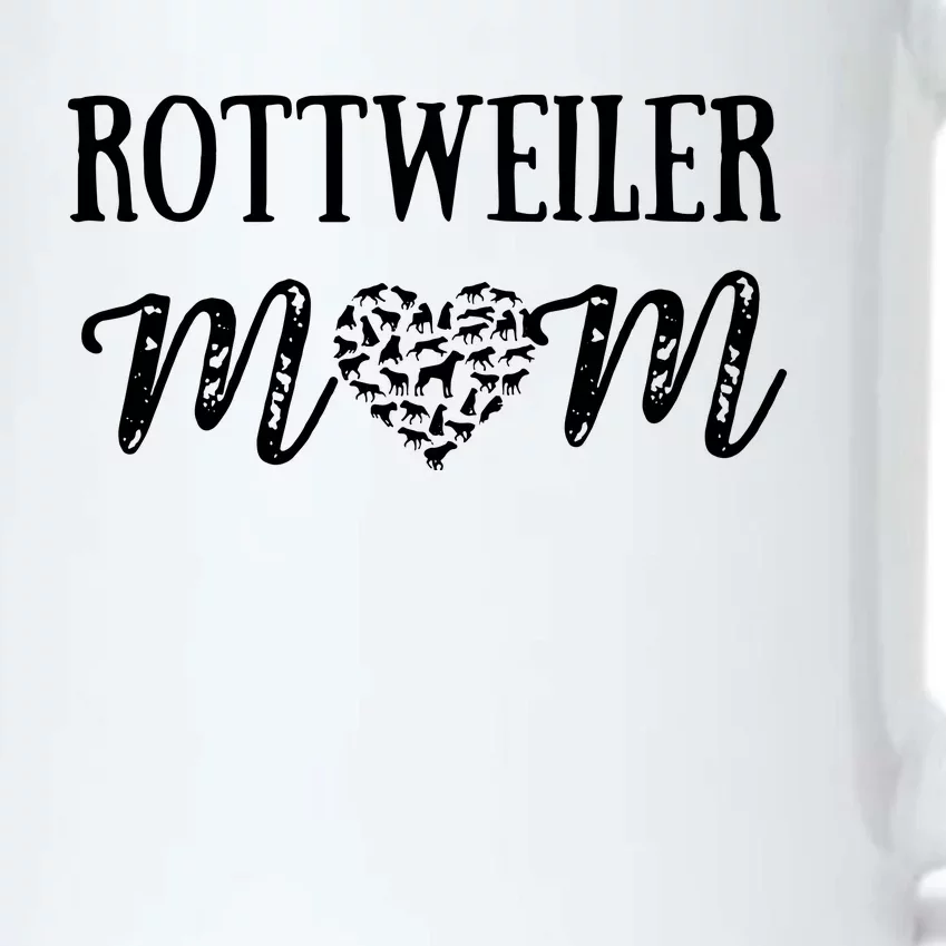 Rottweiler Mom Cute Dog Mom Paw Pet Owners Dog Lovers Black Color Changing Mug