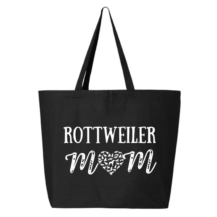 Rottweiler Mom Cute Dog Mom Paw Pet Owners Dog Lovers 25L Jumbo Tote