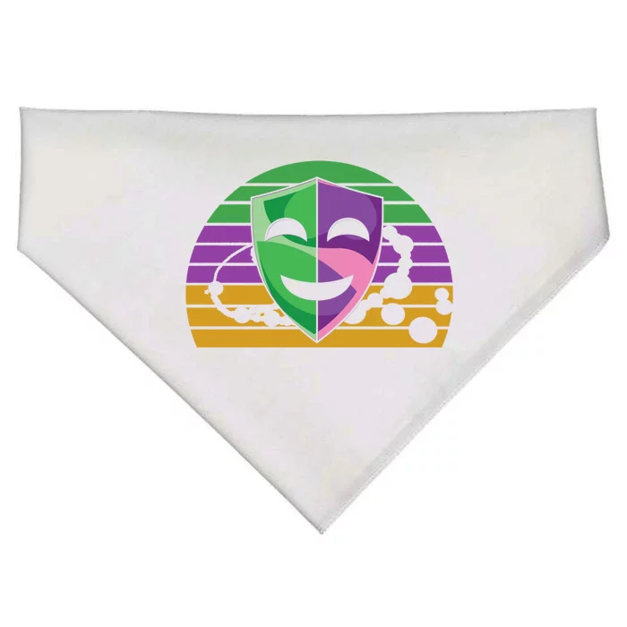 Retro Masquerade Carnival Costume Celebration Mardi Gras Gift USA-Made Doggie Bandana