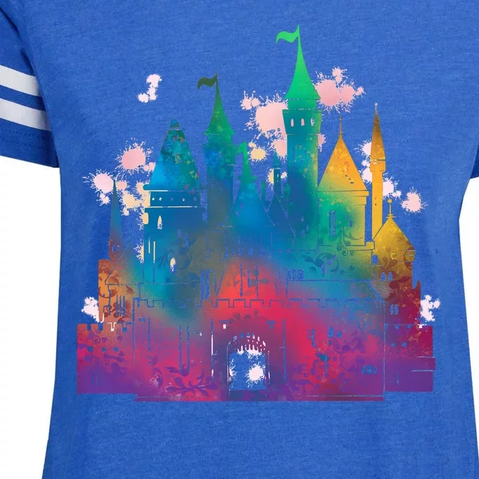 Rainbow Magical Castle Enza Ladies Jersey Football T-Shirt