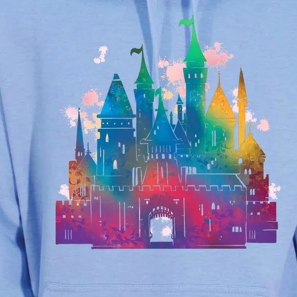 Rainbow Magical Castle Unisex Surf Hoodie