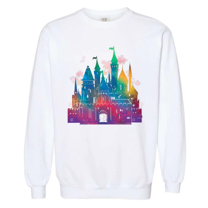 Rainbow Magical Castle Garment-Dyed Sweatshirt