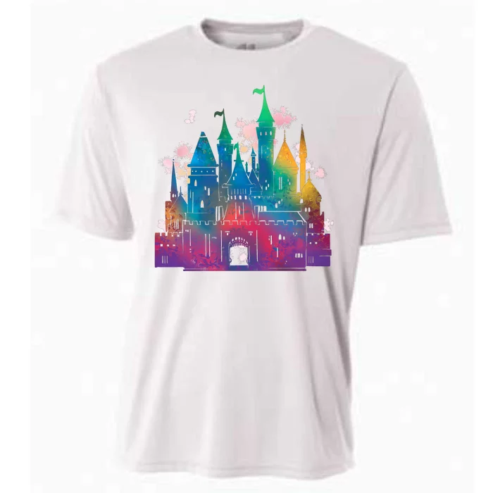 Rainbow Magical Castle Cooling Performance Crew T-Shirt