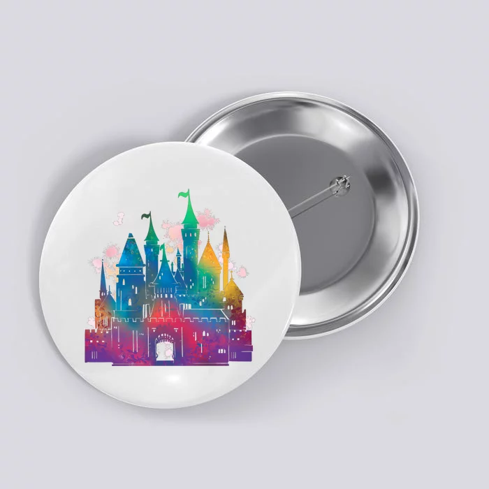 Rainbow Magical Castle Button