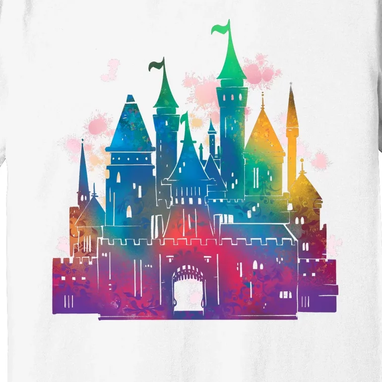 Rainbow Magical Castle Premium T-Shirt