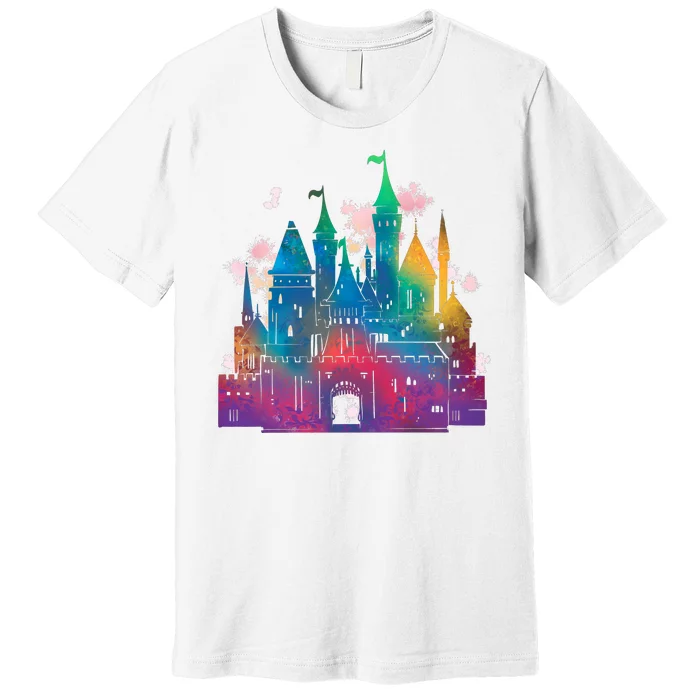 Rainbow Magical Castle Premium T-Shirt