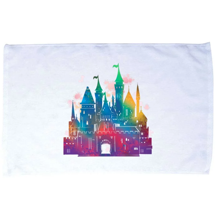 Rainbow Magical Castle Microfiber Hand Towel