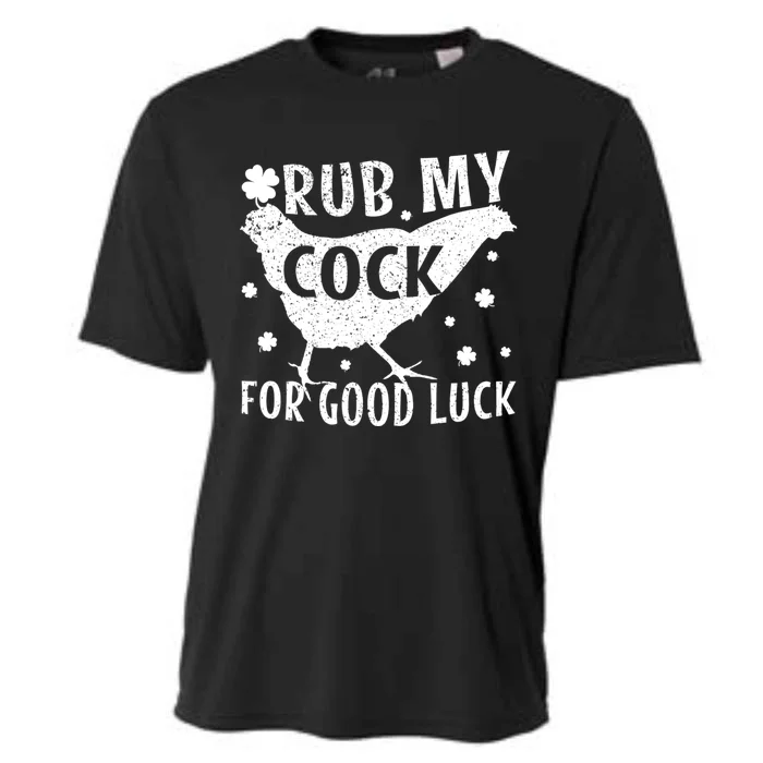 Rub My Cock For Good Luck Cooling Performance Crew T-Shirt