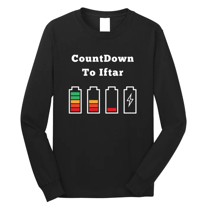 Ramadan Mubarak Countdown To Iftar Gift Long Sleeve Shirt