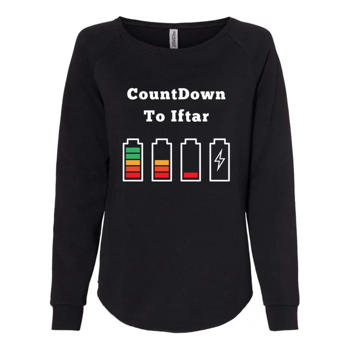 Ramadan Mubarak Countdown To Iftar Gift Womens California Wash Sweatshirt