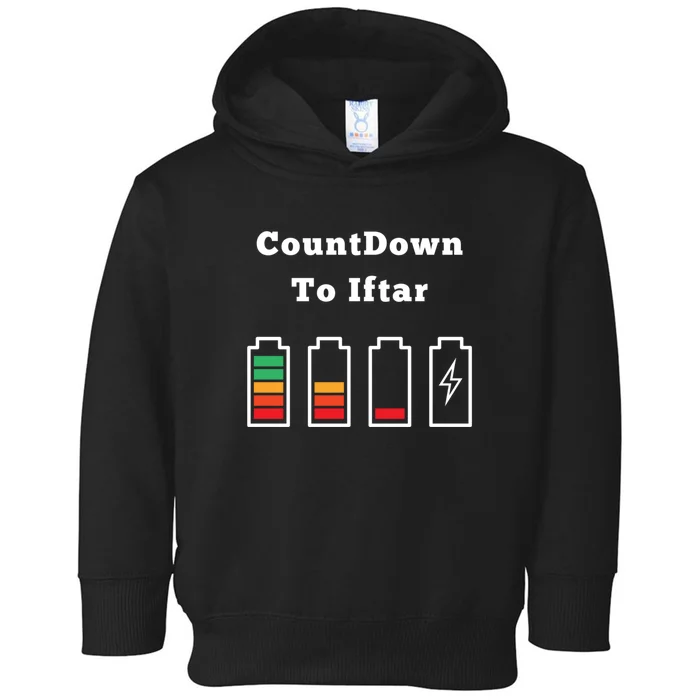 Ramadan Mubarak Countdown To Iftar Gift Toddler Hoodie