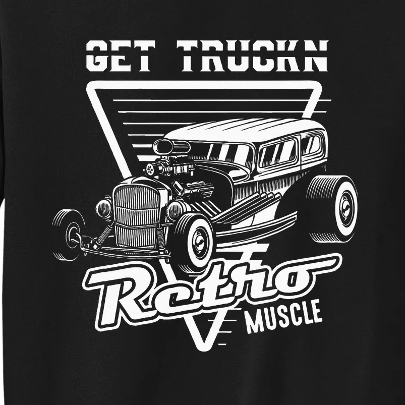 Retro Muscle Cars Hot Rod American Classic Old Automobile Tall Sweatshirt