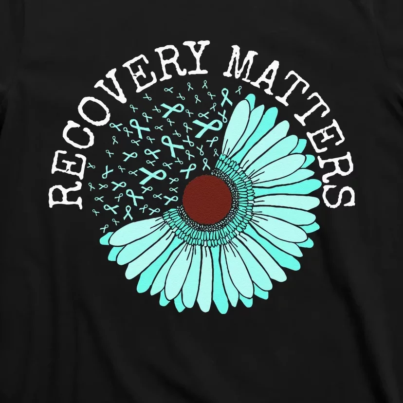 Recovery Matters Drug Alcohol Awareness Addiction Ribbon T-Shirt