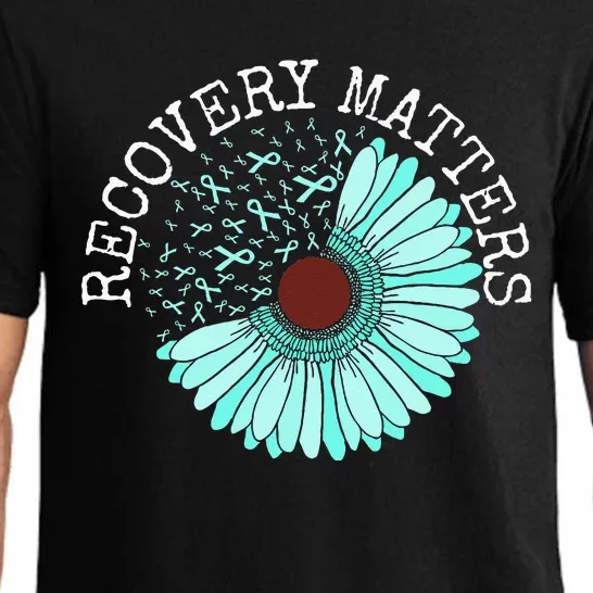 Recovery Matters Drug Alcohol Awareness Addiction Ribbon Pajama Set