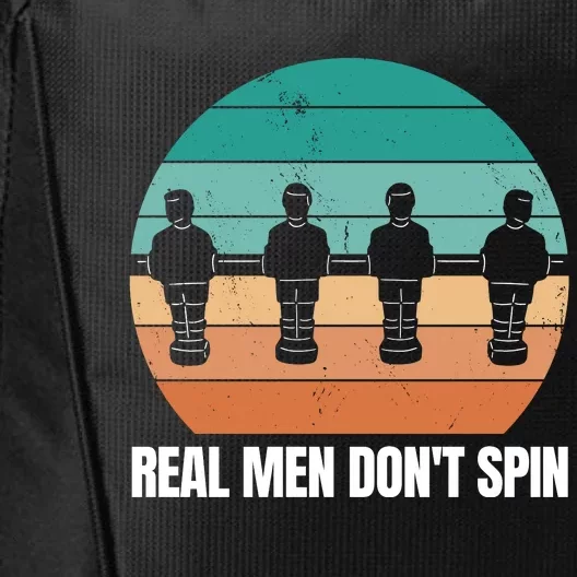 Real Men Don't Spin Table Soccer Foosball City Backpack