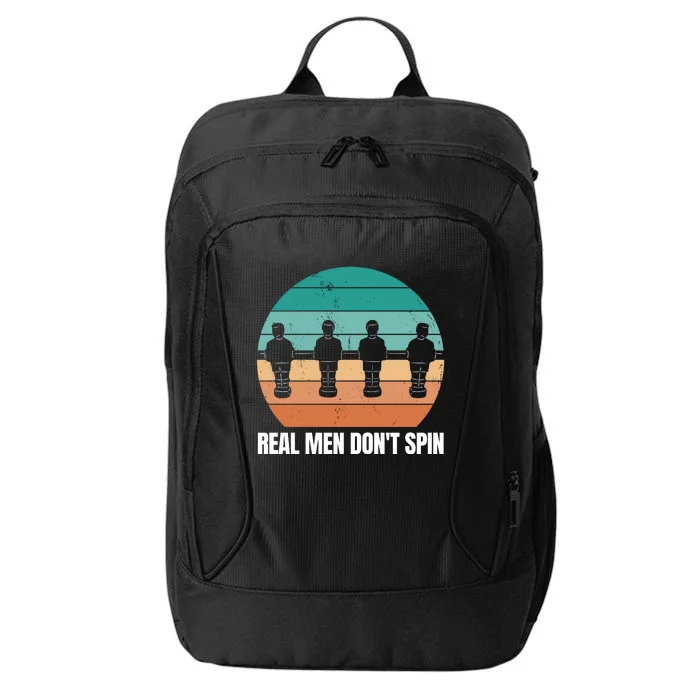 Real Men Don't Spin Table Soccer Foosball City Backpack