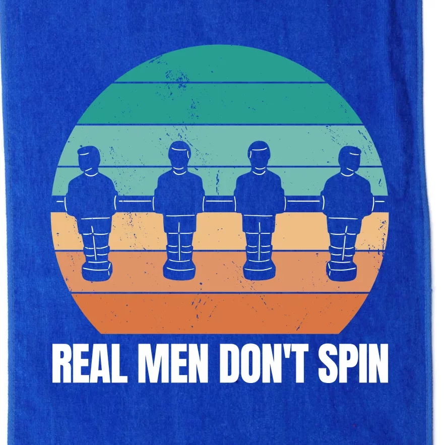 Real Men Don't Spin Table Soccer Foosball Platinum Collection Golf Towel